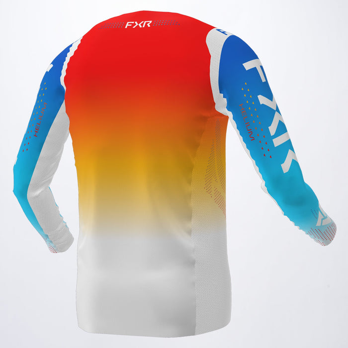 FXR Pro-Stretch MX Youth Jersey in Blue/Tangerine