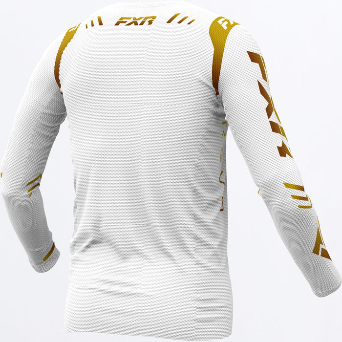 FXR Revo MX Jersey in White/Gold