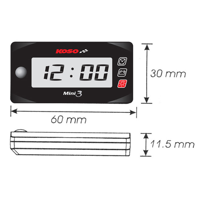 MINI 3 Clock and voltmeter