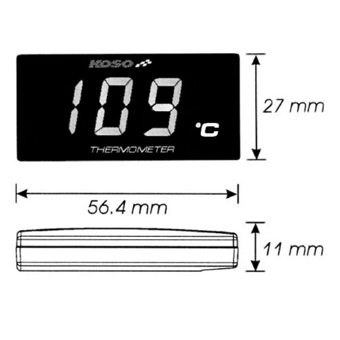 SUPER SLIM STYLE Thermometer °C version