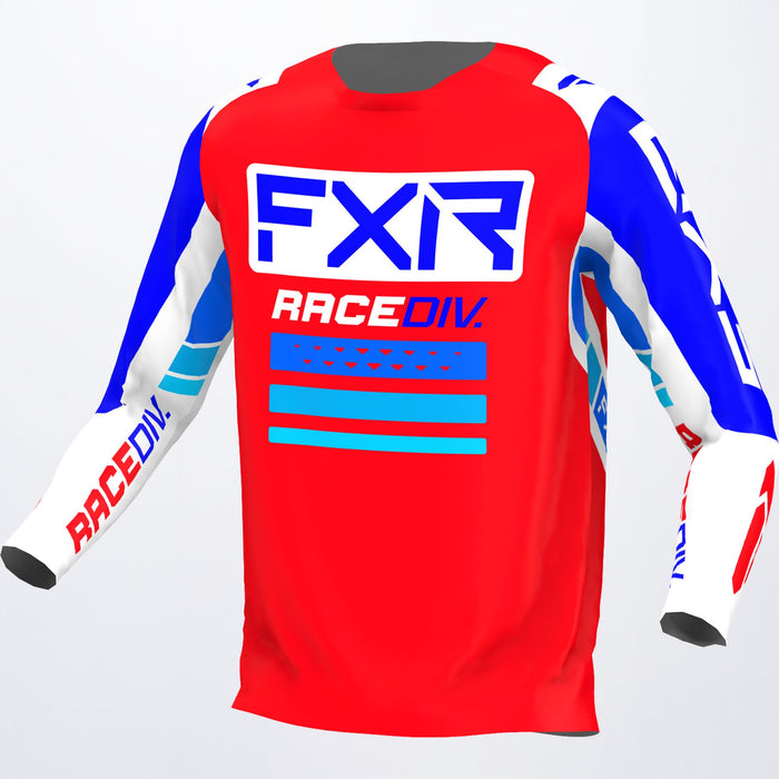 FXR Clutch Pro MX Jersey in Red/Royal Blue/White