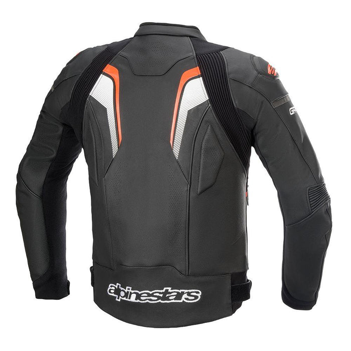 Alpinestars G Plus R V3 Perforated Leather Jacket in Black/Fluo Red/White