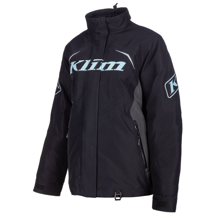 Klim Women's Spark Jacket in Black - Crystal Blue 2023