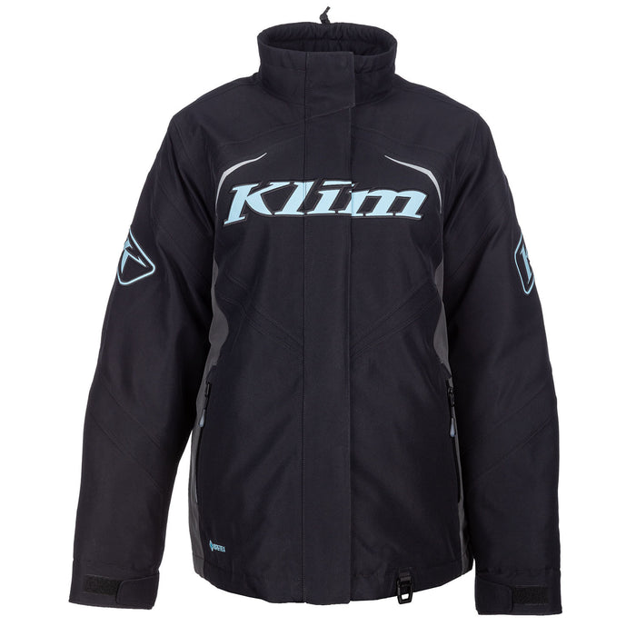 Klim Women's Spark Jacket in Black - Crystal Blue 2023