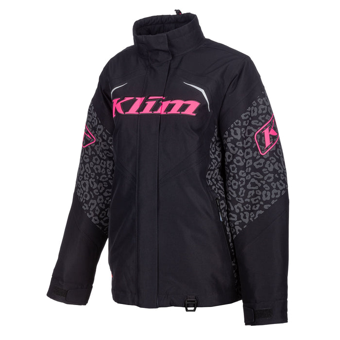 Klim Women's Spark Jacket in Black - Knockout Pink 2023