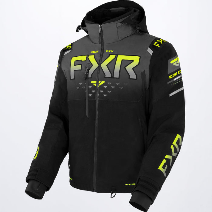 FXR Helium X 2-in-1 Jacket in Black/Char/HiVis