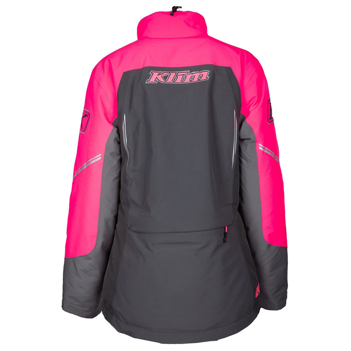 Klim Women's Strata Jacket in Asphalt - Knockout Pink
