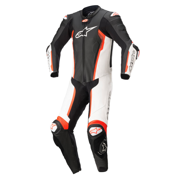Alpinestars Missile One Piece V2 Leather Suit in Black/White/Red 2022