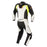 Alpinestars GP Force Chaser One Piece Leather Suit in Black/White/Fluo Red/Fluo Yellow 2022