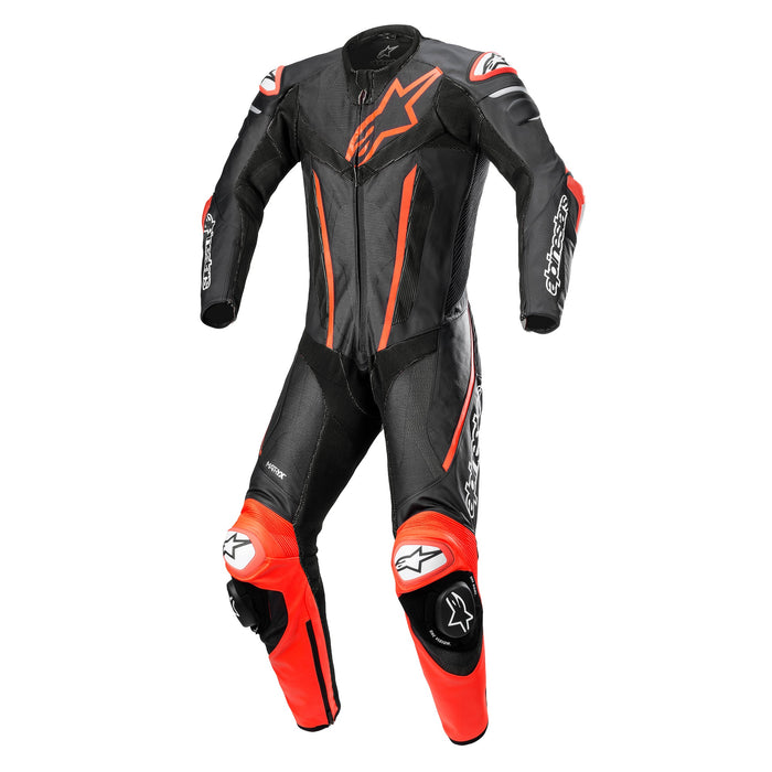 Alpinestars Fusion One Piece Leather Suit in Black/Red 2022