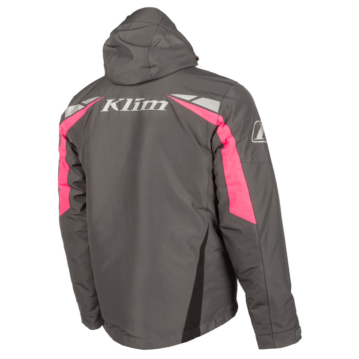 Klim Rift Jackets in Asphalt - Knockout Pink