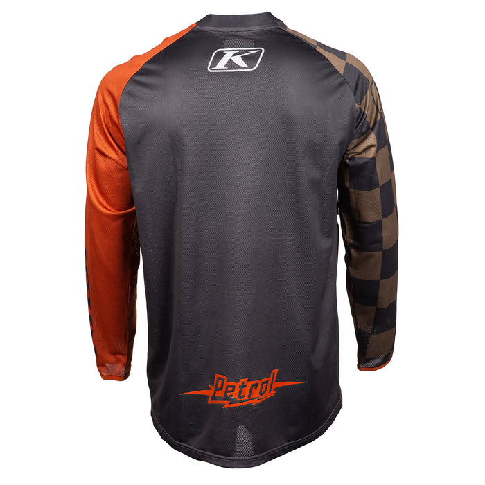 Klim Petrol Checkered Jersey in Potter's Clay