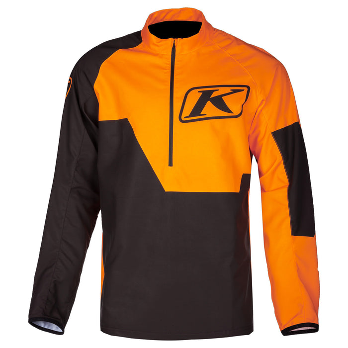 Klim Revolt 1/4 Zip Pullover in Black - Strike Orange