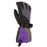 Klim Women's Ember Gauntlet Gloves in Asphalt - Heliotrope 2022