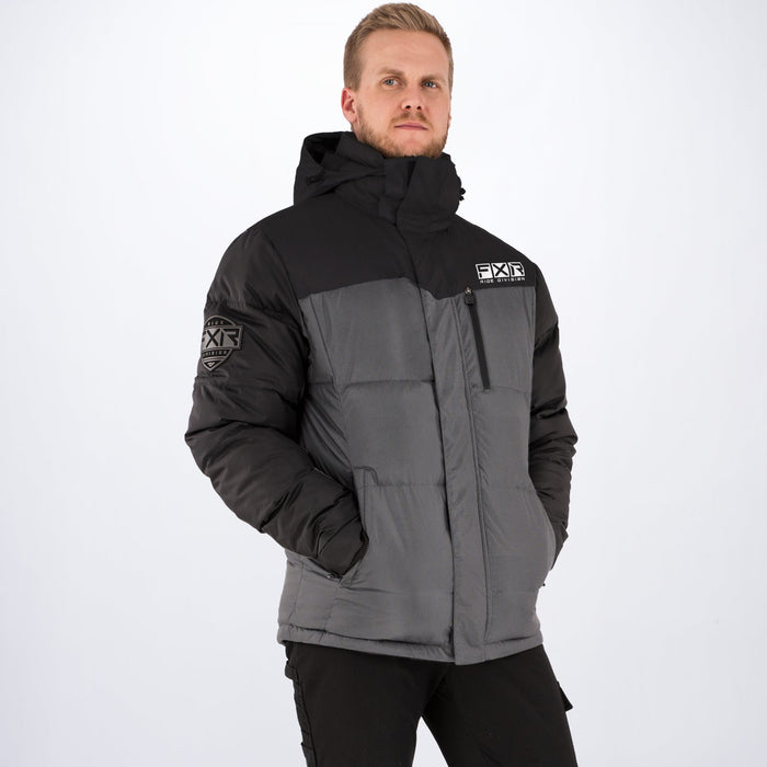 FXR Elevation Synthetic Down Jacket in Grey Heather/Black