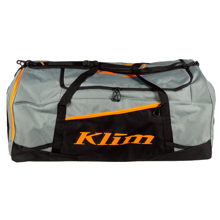 Klim Drift Gear Bag in Slate Gray - Strike Orange