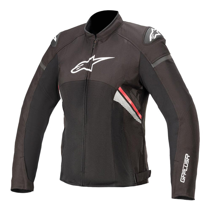 Alpinestarts Stella T-GP Plus R Air V3 Air Textile Jacket in Black/Fluo Red/White