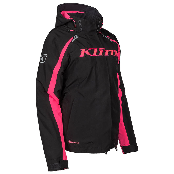 Klim Women's Flare Jacket in Black - Knockout Pink