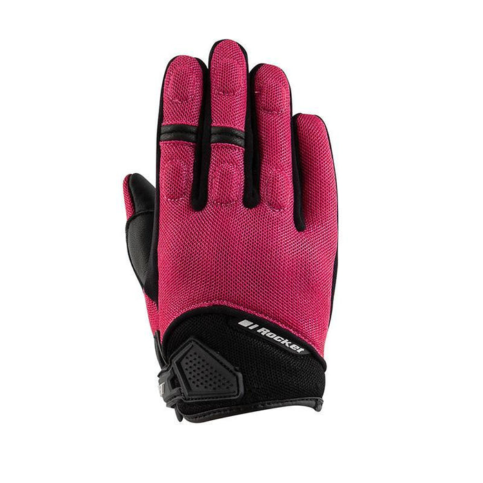Joe Rocket Women's Cleo Mesh Gloves/Hard Knuckles in Pink/Black