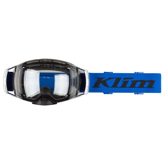 Klim Aeon Tech Snow Goggles in Electric Blue Lemonade With Photochromic Clear To Smoke Lens