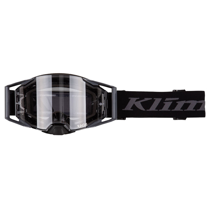 Klim Rage Off-Road Google in Black With Clear Lens