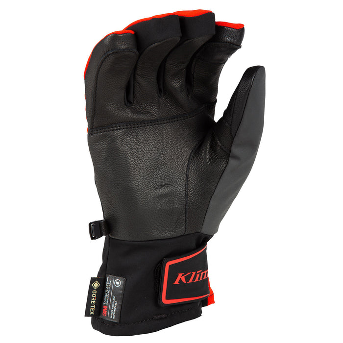 Klim Powerxross Glove in Black - Fiery Red