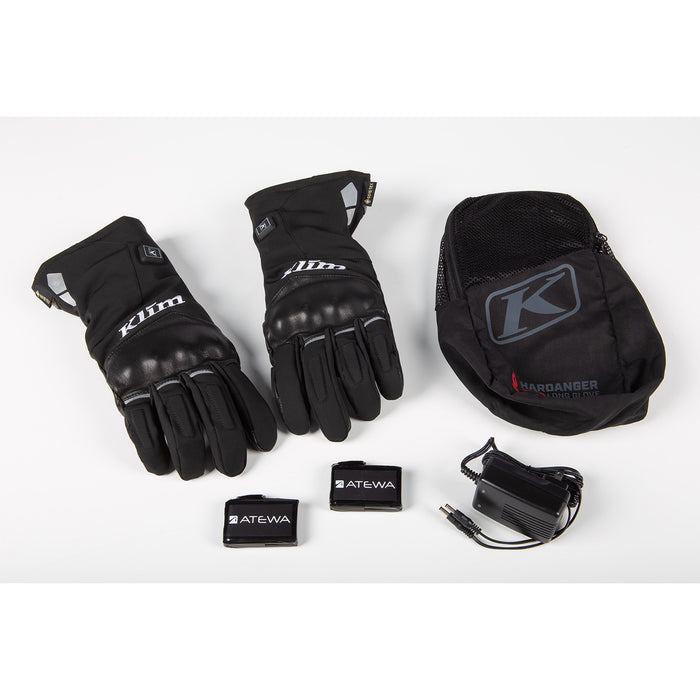 Klim Hardanger HTD Long Gloves in Black - 2021