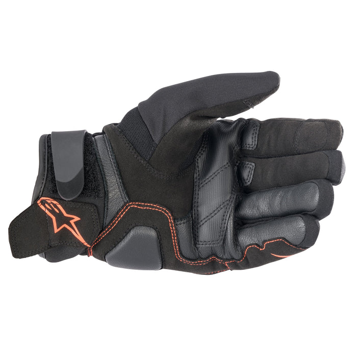 Alpinestars Smx-1 Waterproof Gloves in Black/Fluo Red