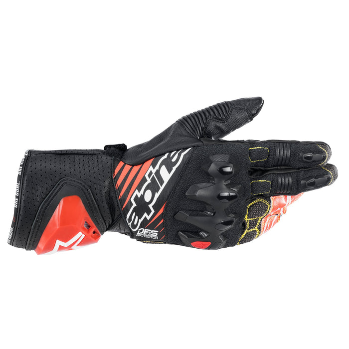 Alpinestars GP Tech V2 Gloves in Black/White/Red 2022