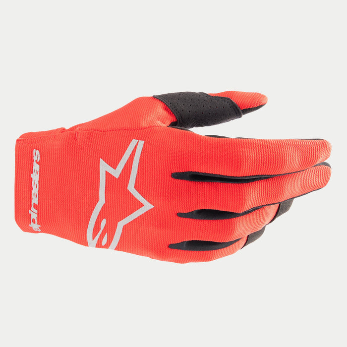 Alpinestars Radar Gloves in Red/Silver