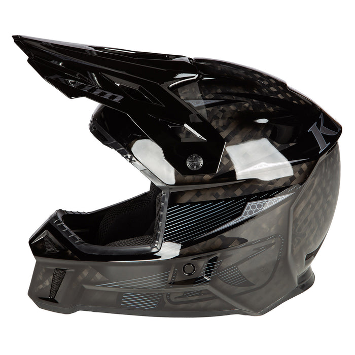 Klim F3 Carbon Pro Striker Off-road Helmet ECE in Carbon Glass Black