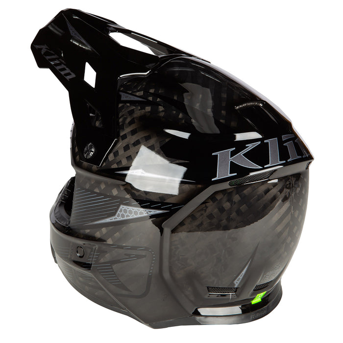 Klim F3 Carbon Pro Striker Off-road Helmet ECE in Carbon Glass Black