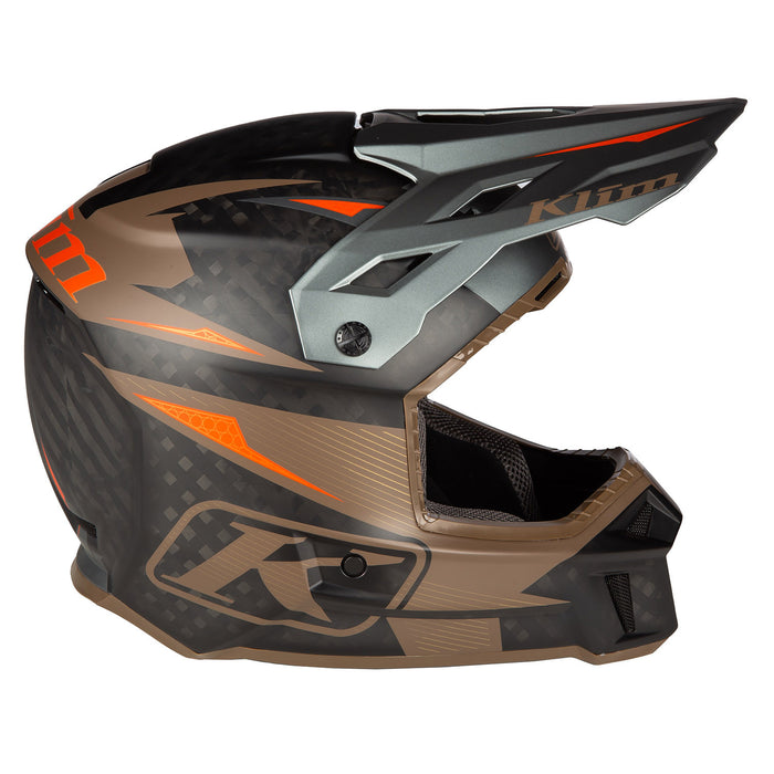 Klim F3 Carbon Pro Striker Off-road Helmet ECE in Potter's Clay