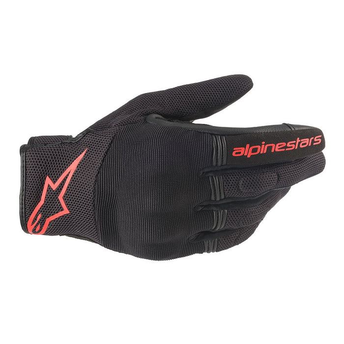 Alpinestars Copper Gloves in Black/Red Fluo