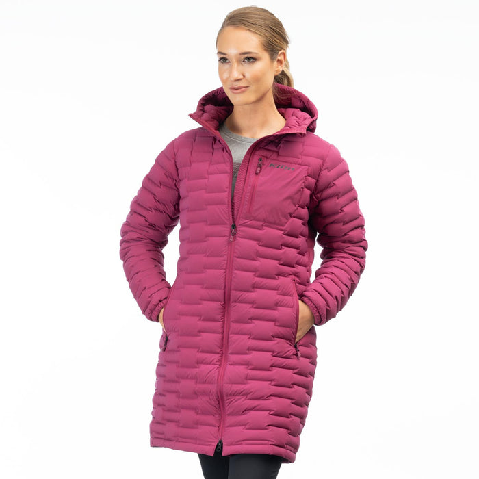 Klim Luna Stretch Down Women's Parka in Raspberry Radiance