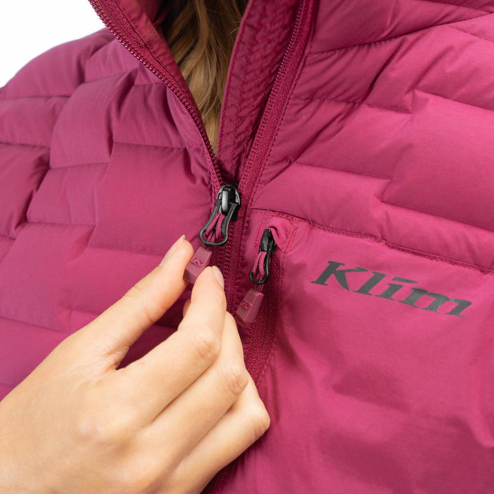 Klim Luna Stretch Down Women's Parka in Raspberry Radiance