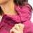 Klim Luna Stretch Down Women's Hooded Jacket in Raspberry Radiance