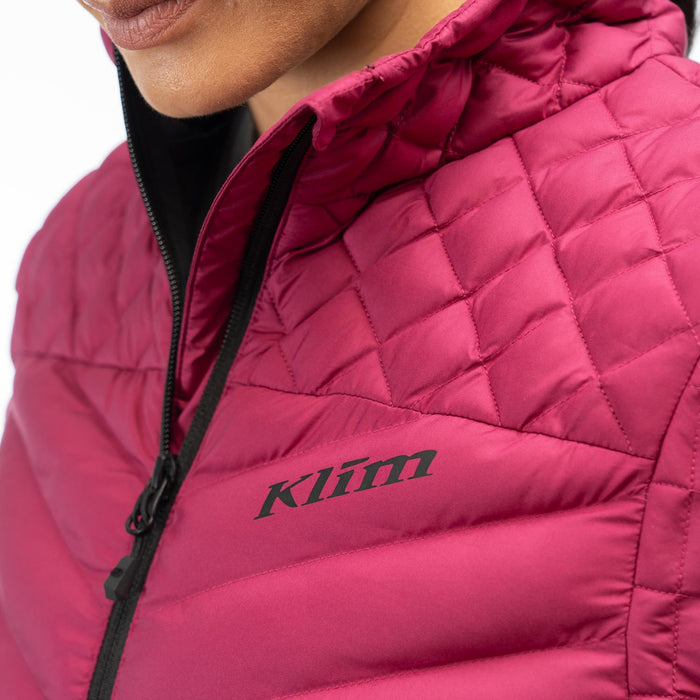 Klim Antora Featherless Women's Jacket in Raspberry Radiance - Black