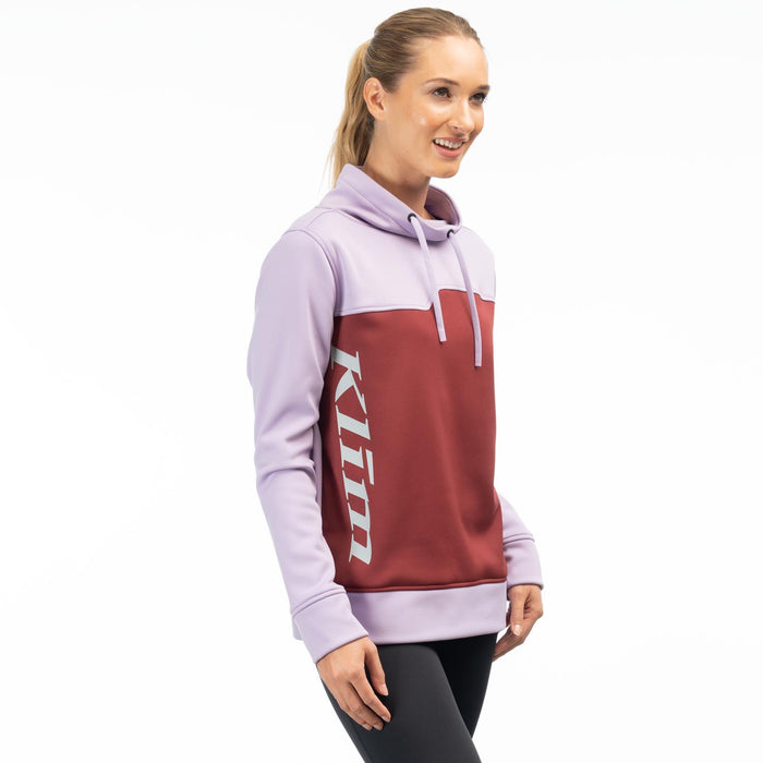 Klim Accelerate Women's Pullover in Lavender Heist - Cabernet