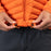 KLIM Arete Down Hooded Jacket in Red Orange