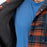 KLIM Targhee Fleece Lined Flannel Hoodie in Picante - Dress Blues