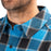 KLIM Cottonwood Midweight Flannel Shirt in Imperial Blue - Black