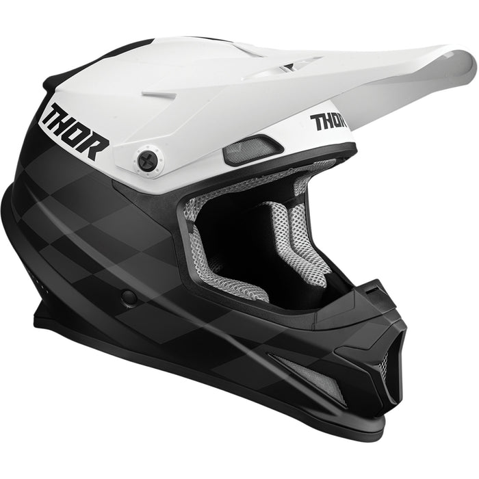 Thor Sector Birdrock Helmet in Black/White 2022