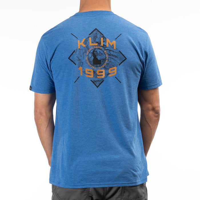 Klim Discovery Tri-blend Tee in Royal Frost - Golden Brown