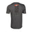 Klim Squad Short Sleeve T shirt in Charcoal - Fiery Red