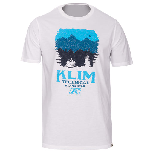 Klim Badlands T Shirts in White - Petrol 2023