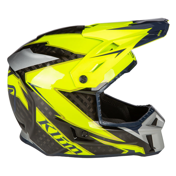 Klim F3 Carbon Off-road Helmet ECE in Lightning Hi-Vis
