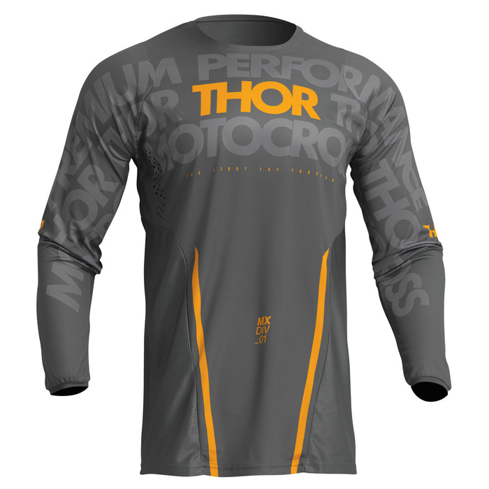 Thor Pulse Mono Jersey in Dark Grey/Yellow