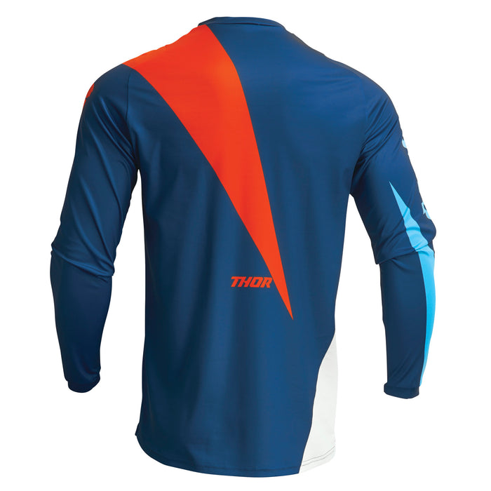 Thor Sector Edge Jersey in Navy/Red Orange