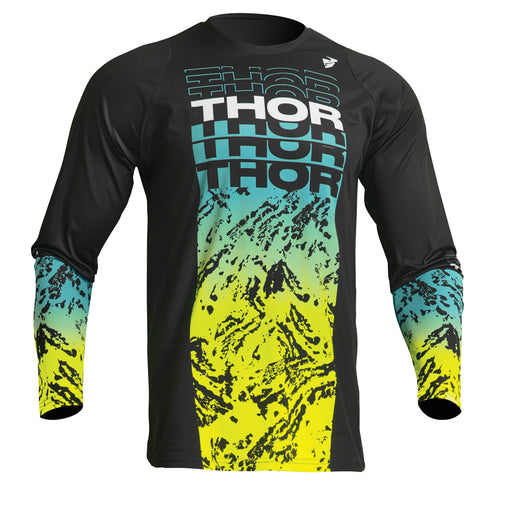 THOR Sector Atlas Youth Jersey in Black/Teal